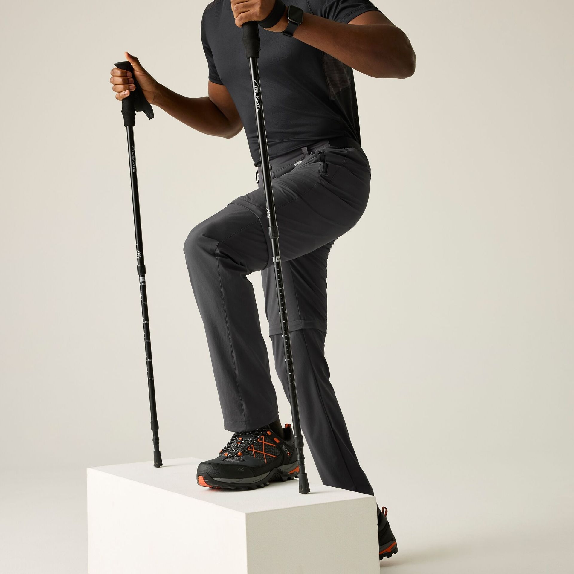 Regatta Spodnie męskie cargo Travel Light przeciw insektom Szary, Rozmiar: EU54