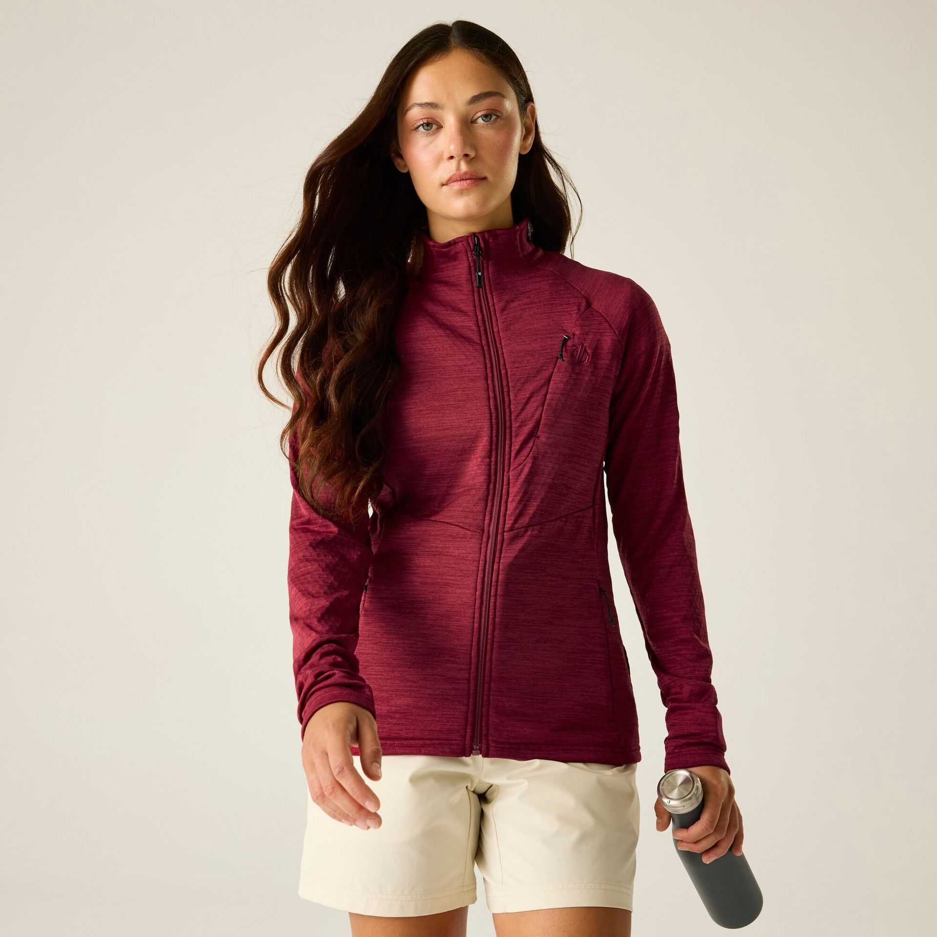 Dare 2b Bluza damska rozpinana Emerging III Burgundowy, Rozmiar: 38