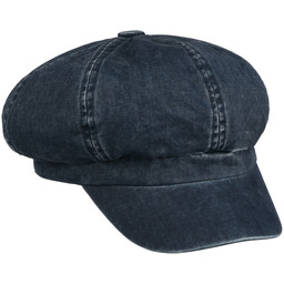 Czapka Kaszkiet Uni Washed Cotton by Lipodo, ciemnoniebieski, S (55-56 cm)