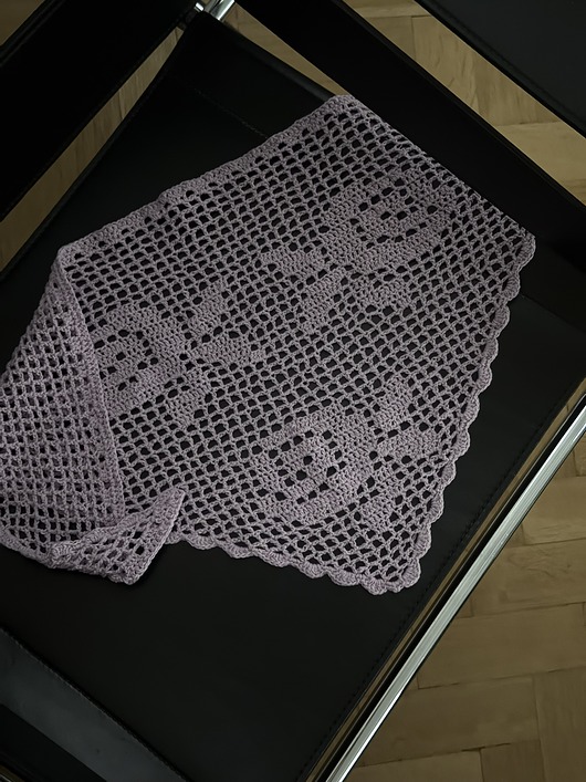 Rose crochet scarf medium