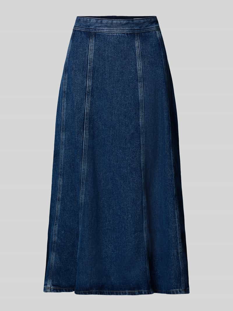 Rozkloszowana spódnica jeansowa z lyocellu