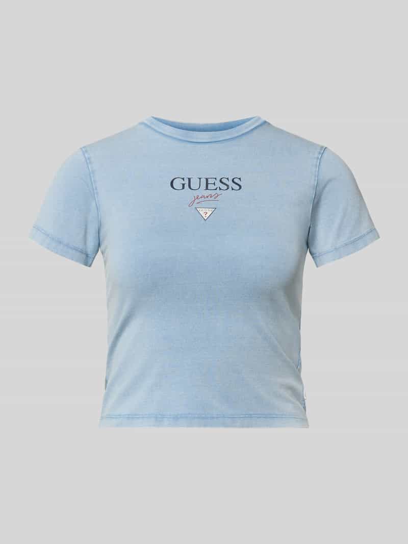 T-shirt o krótkim kroju z logo model 'BABY BAKER TEE'