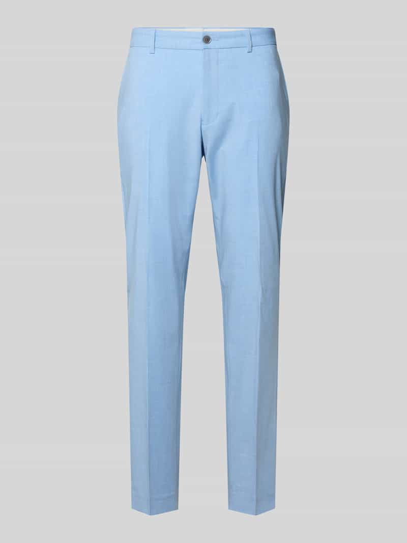 Spodnie garniturowe o kroju regular fit z dodatkiem wiskozy