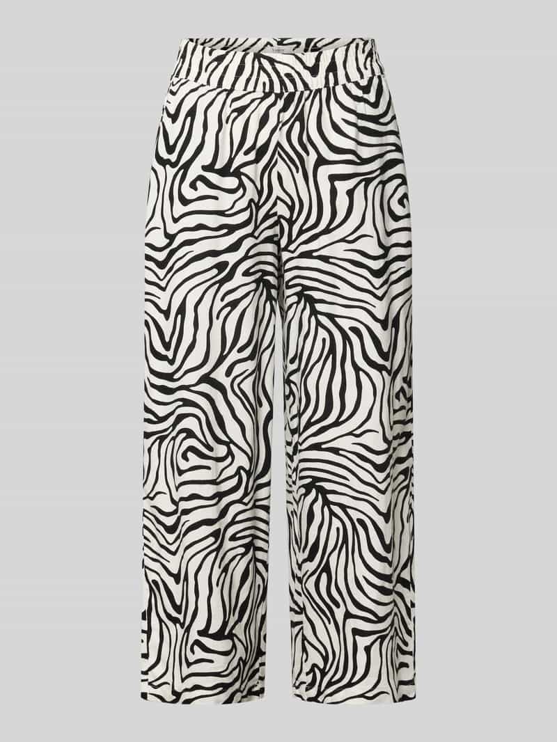 Kuloty z mieszanki lnu i wiskozy z elastycznym pasem