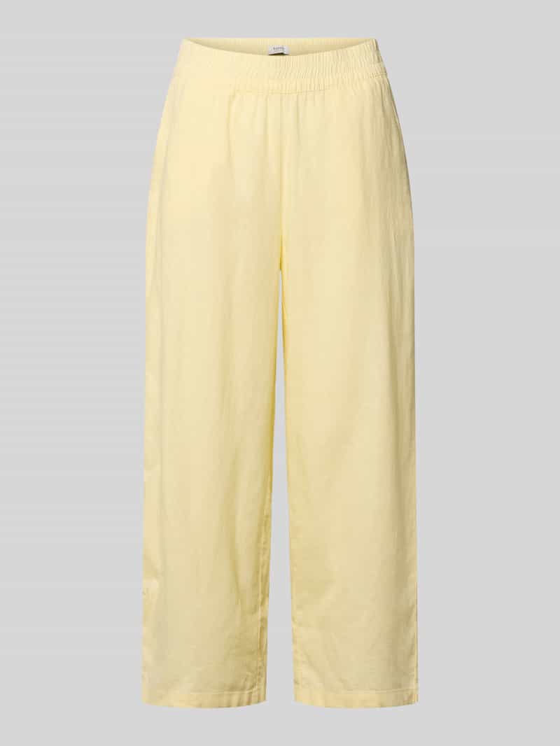 Kuloty z mieszanki lnu i wiskozy z elastycznym pasem