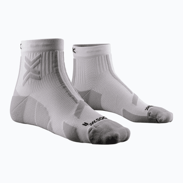 X-SOCKS skarpetki biegowe TRAIL RUN DISCOVER ANKLE arctic white/pearl grey