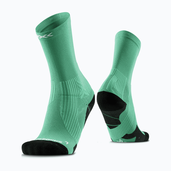 X-SOCKS Skarpety biegowe RUN PERFORM CREW voltage green