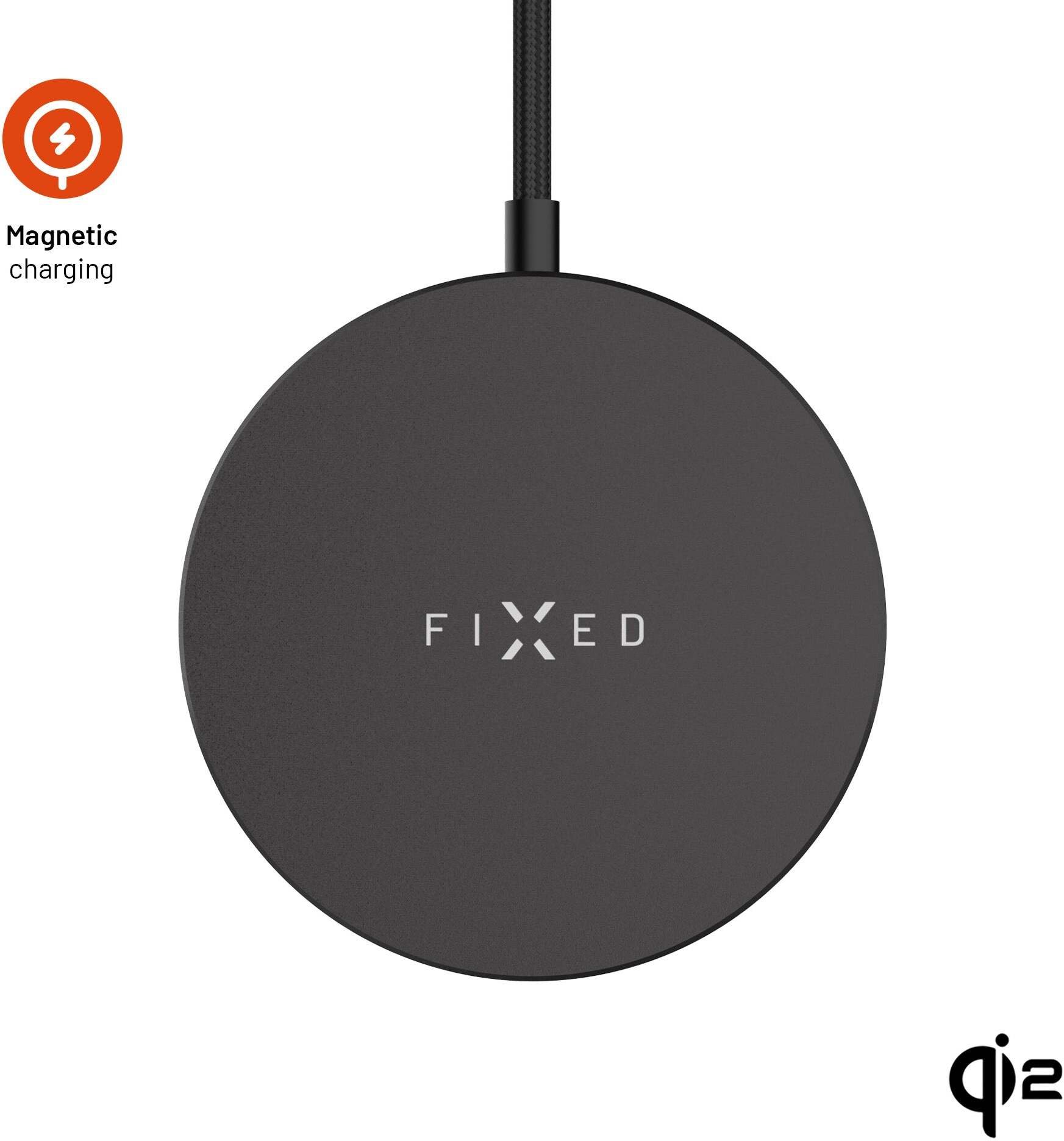 Ładowarka Fixed Ładowarka bezprzewodowa FIXED MagPad Slim z obsługą Qi2, MagSafe, 15W, czarna