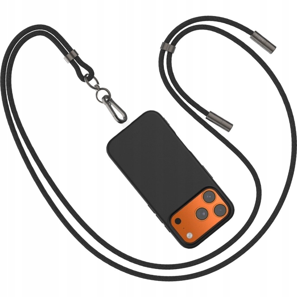 Ładowarka Fixed FIXED Neck Cable pro telefony se zadním krytem s konektory USB-C/USB-C, 1.6m, PD 60W, 480Mbps, černý