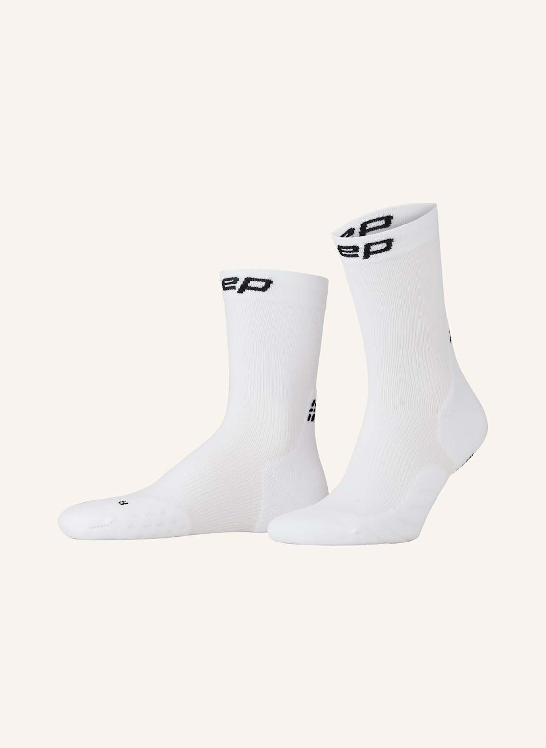 Cep Skarpety Do Biegania Core Run Compression Socks Mid Cut weiss