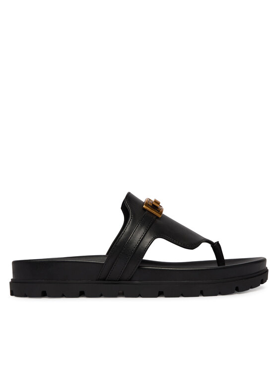 Guess Japonki FLJFRR LEA03 Czarny