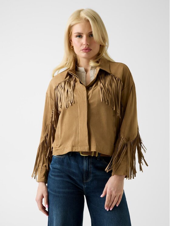 Guess Kurtka przejściowa 181131 Beżowy Classic Fit