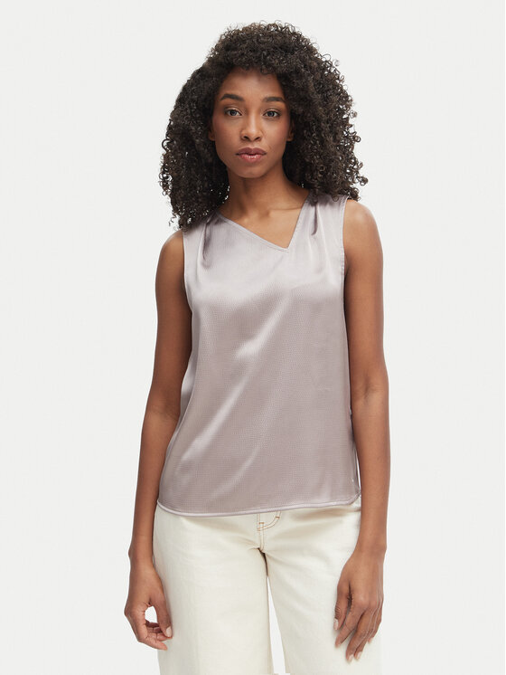 Calvin Klein Bluzka LV044F144G Szary Regular Fit