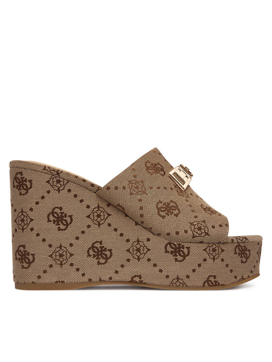 Guess Klapki FLJEVZ FAL04 Beżowy jasny