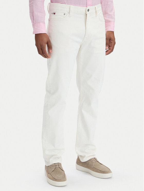 Tommy Hilfiger Jeansy MW0MW42895 Biały Slim Fit
