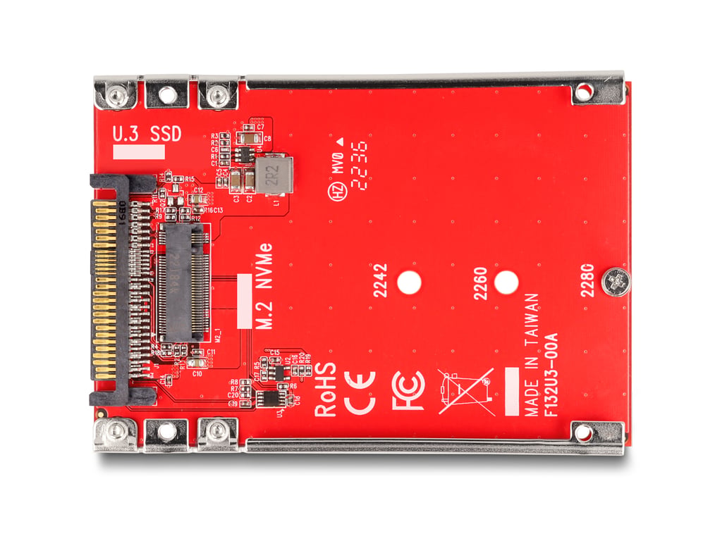 DeLOCK Konwerter 2.5″ U.3 SFF-8639 do M.2 NVMe z wpustem M - 7 mm