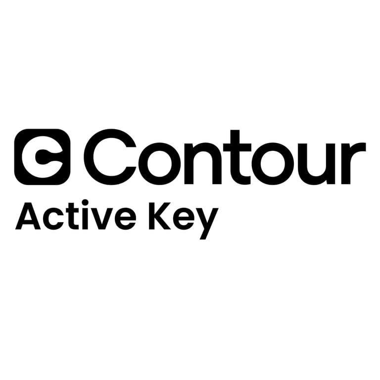 Contour Design Active Key AK-4400 Biuro USB Niemiecki Biały AK-4400-GU-W/GE