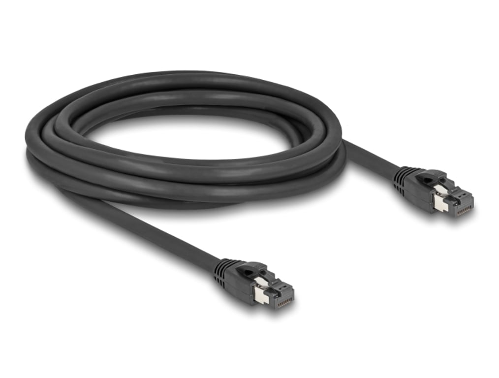 DeLOCK Kabel sieciowy RJ45 Cat.8.1 S/FTP 3 m do 40 Gbps czarny 80235