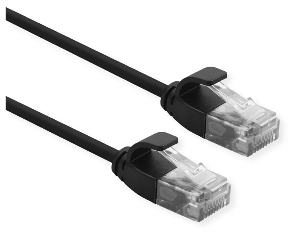 ROLINE 21.15.3953 kabel sieciowy Czarny 1 m Cat6a U/UTP (UTP)