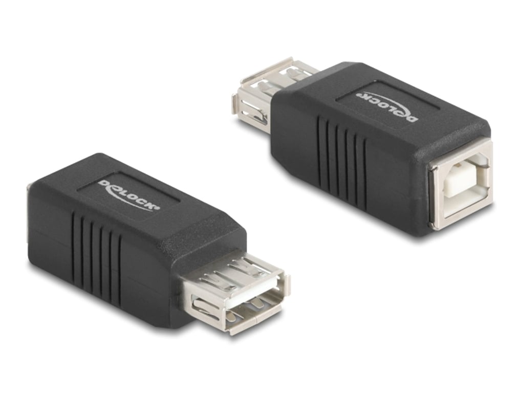 DeLOCK 67203 przejściówka do kabli USB Type-A USB Type-B Czarny