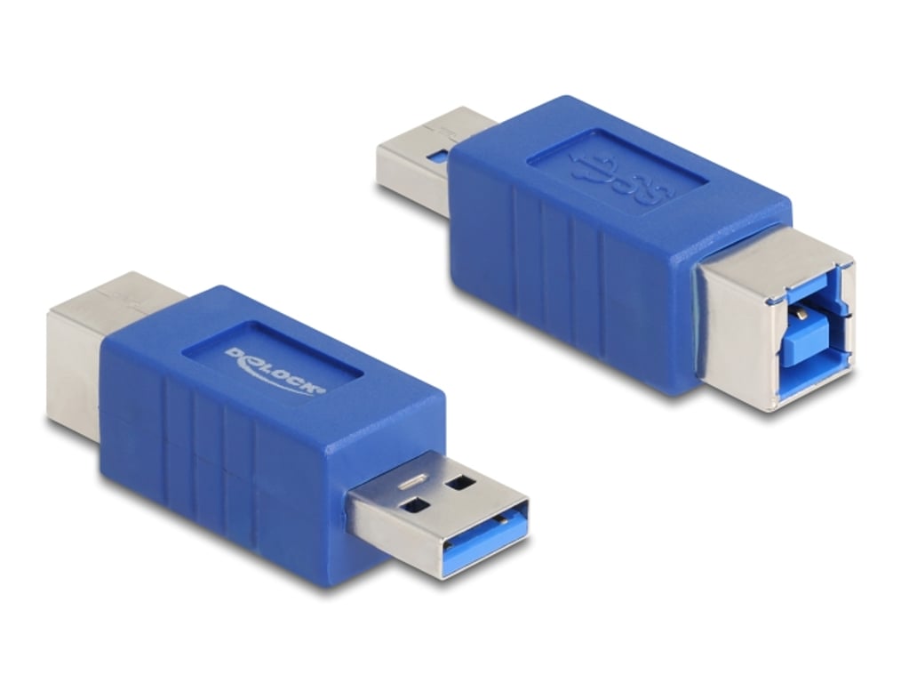 DeLOCK 67217 przejściówka do kabli USB Type-A USB Type-B Niebieski