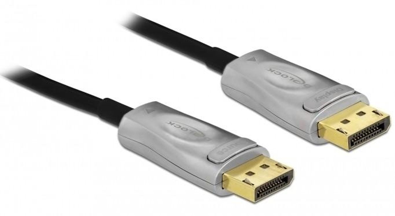 DeLOCK 85888 kabel DisplayPort 25 m Czarny