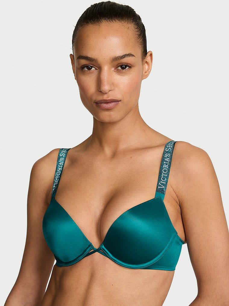Very Sexy Biustonosz push-up powiększający o 2 rozmiary Bombshell Shine Strap