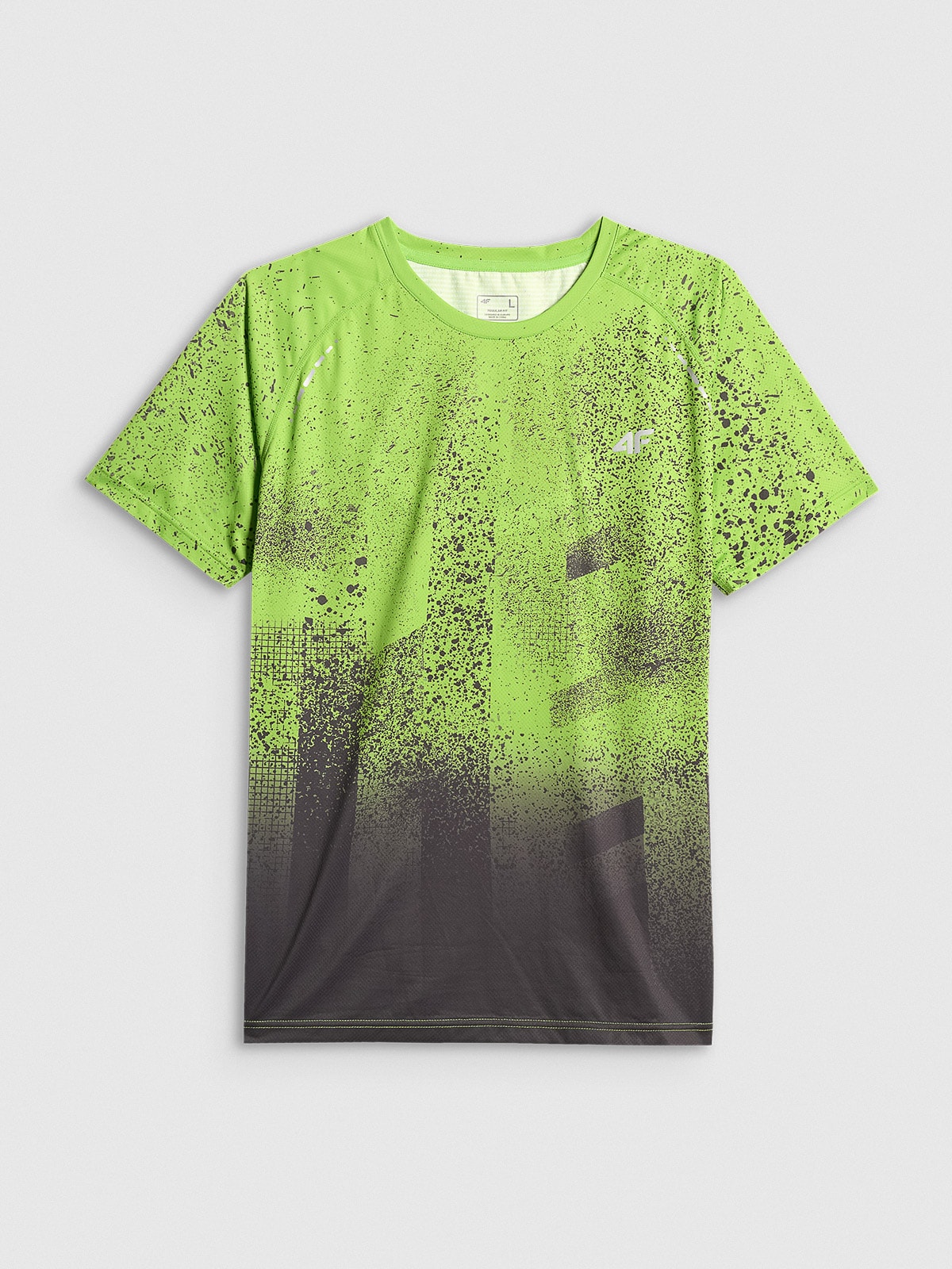 4F Koszulka do biegania szybkoschnąca męska - zielona XL