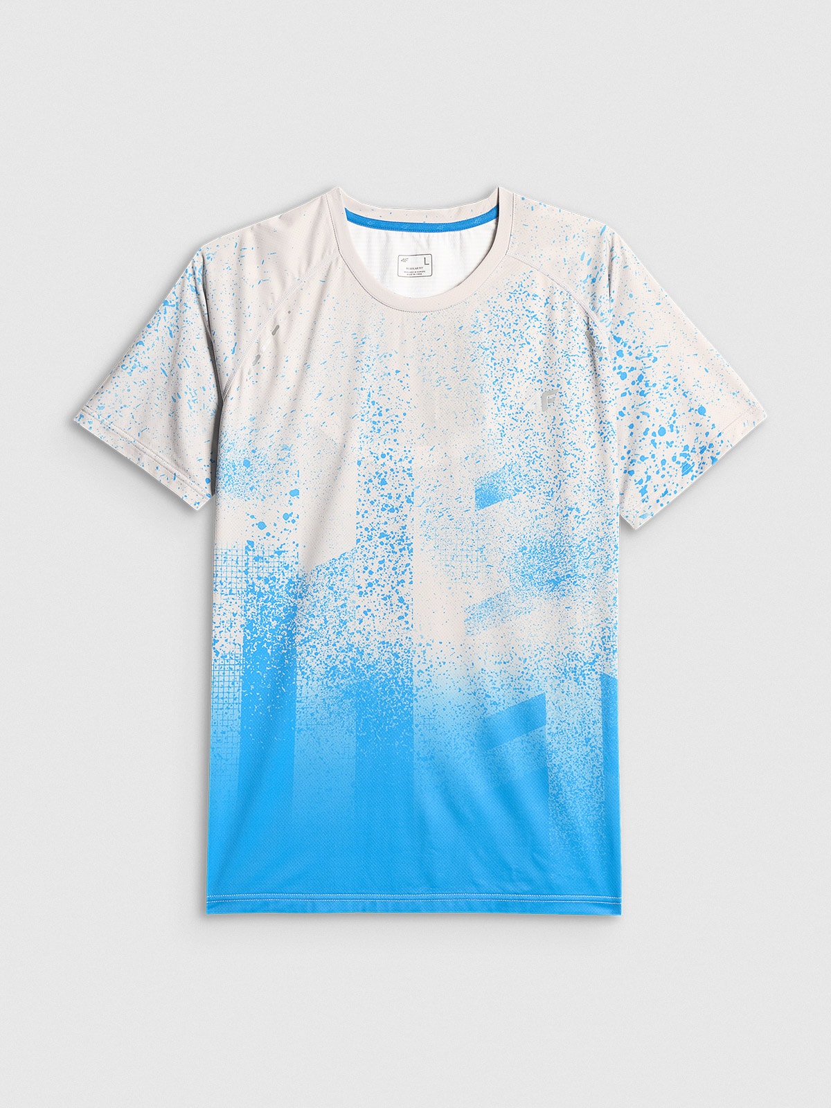 4F Koszulka do biegania szybkoschnąca męska - szara XL