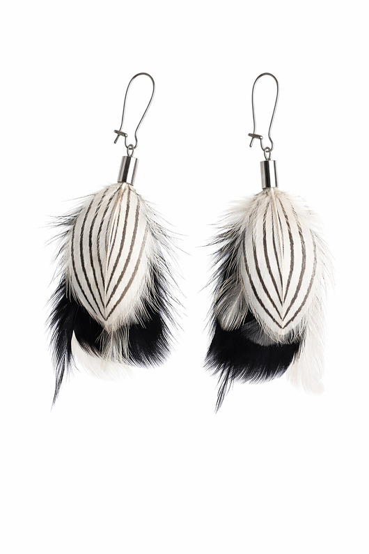 Kolczyki z piórami Linea