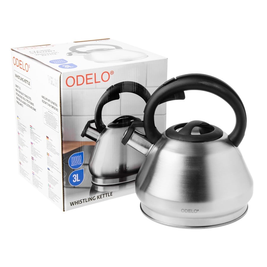 Czajnik ODELO VELIN srebrny satynowy 3,0l 1szt. DH-OD3009
