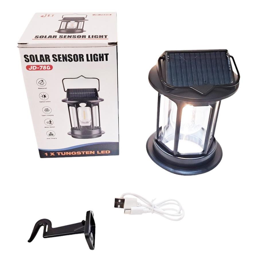 Daily International Home Lampa solar.kempingowa USB C 17cm śr.11 /DIA6059 