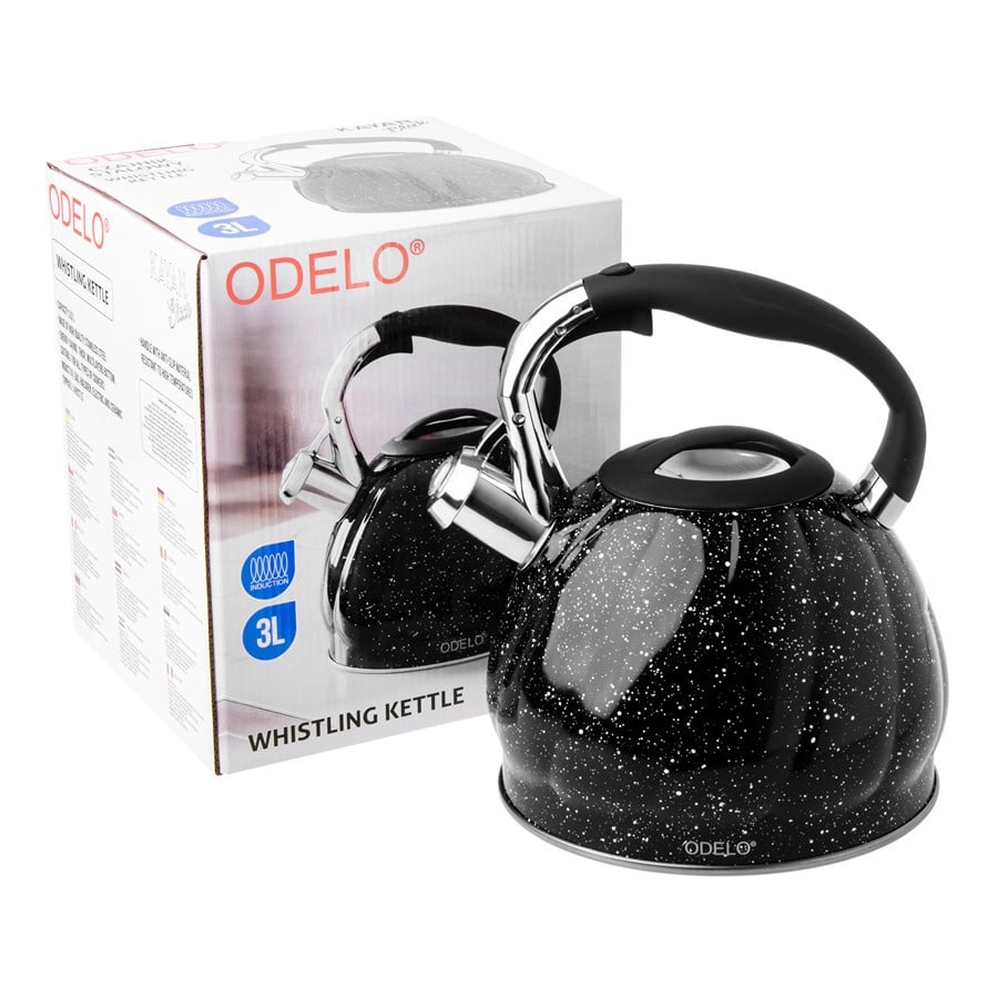 Czajnik ODELO KAYAN czarny nakrapiany 3,0l 1szt. DH-OD3018