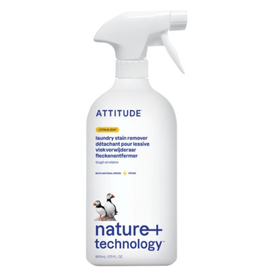 Attitude NATURE+, Odplamiacz do tkanin, o zapachu cytrusowym, 800 ml ATT06595