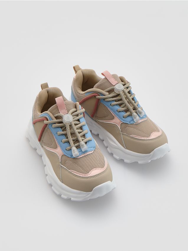 Reserved - Lekkie sneakersy - beżowy