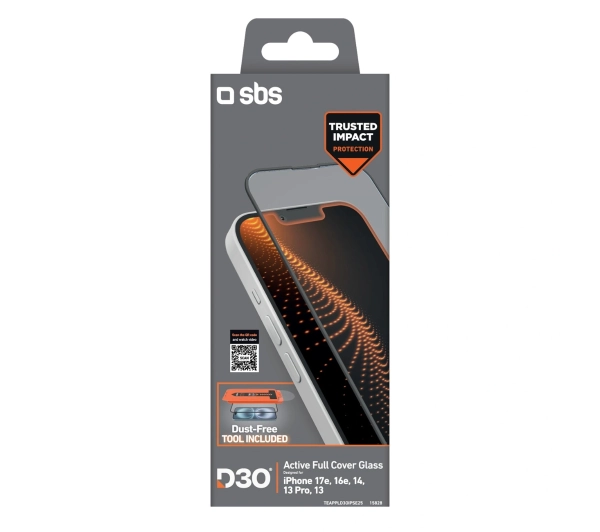 SBS D3O na iPhone 13/13 Pro/14/16e/17e z aplikatorem