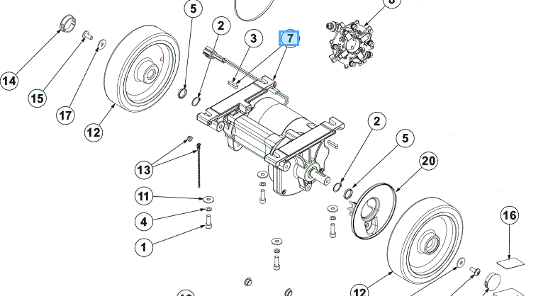 Silnik napędowy sc 401 nilfisk 160w 24v 9100002540