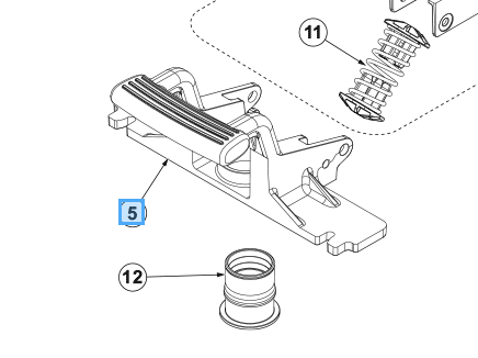 Wspornik zbieraka nilfisk sc 401, sc 500, sc 550 9100000853