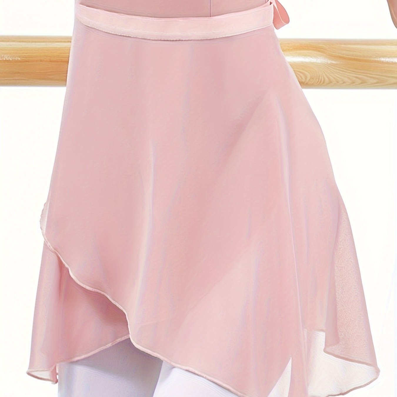 TEMU Damska sportowa spódniczka do tańca, krótka, z białej gazy, jednolita, czarno-różowa, baletowa, do jogi, sportowa spódniczka do tańca