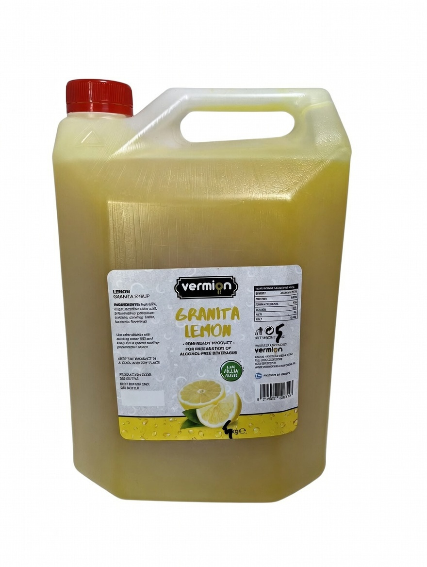 Granita Cytryna syrop - Vermion Deluxe Food Slush Lemon 5kg