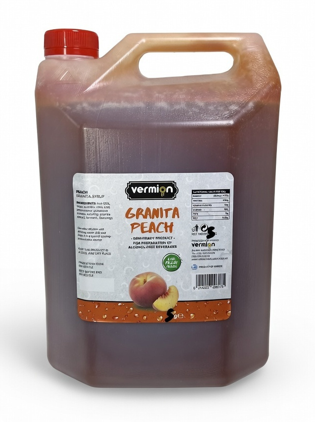 Granita Brzoskwinia syrop - Vermion Deluxe Food Slush Peach 5kg