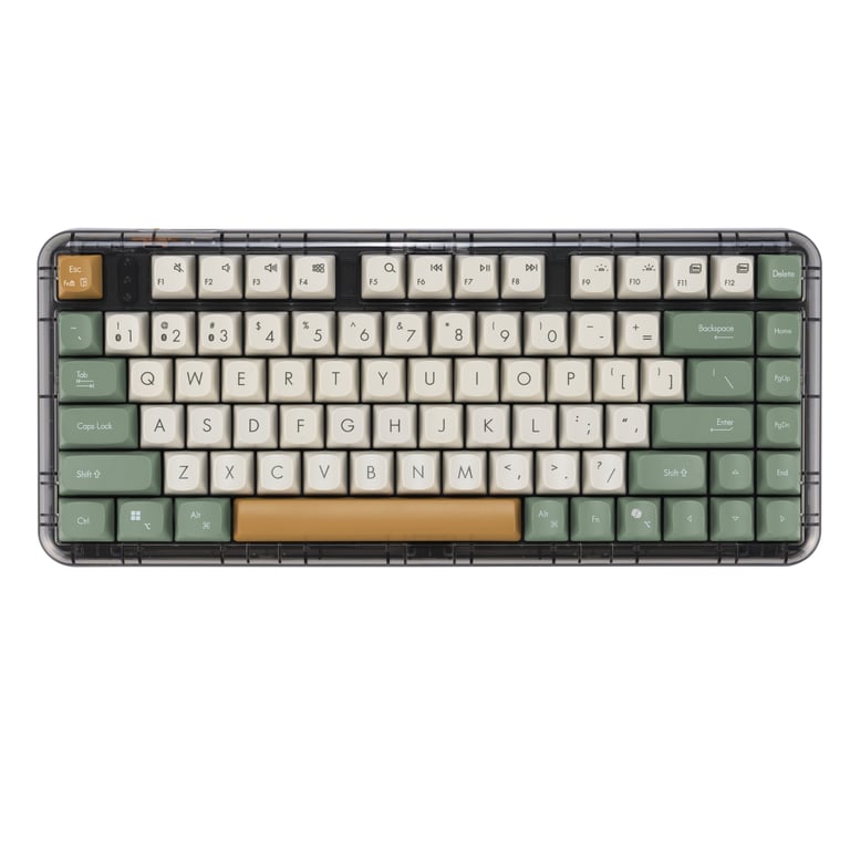 ASUS Jelly75 KD201 KEYBOARD/MK-WH/GE/83 klawiatura Uniwersalne USB + RF Wireless + Bluetooth Wielobarwny 90XB0A10-BKB0R0