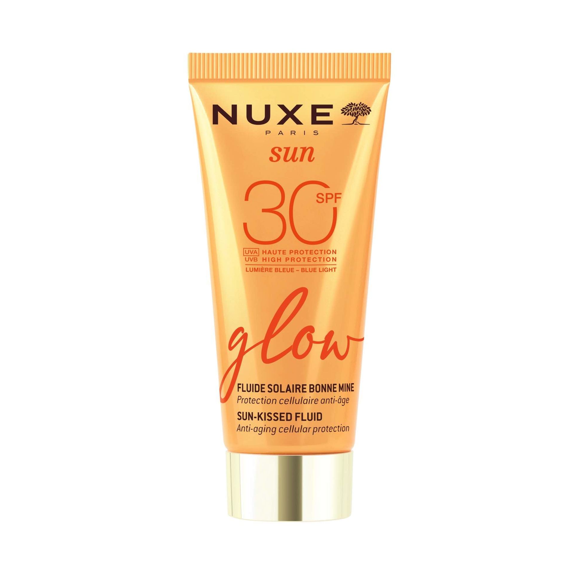 NUXE Sun Fluid Glow z Efektem Skóry Muśniętej Słońcem i Filtrem SPF30 40ml