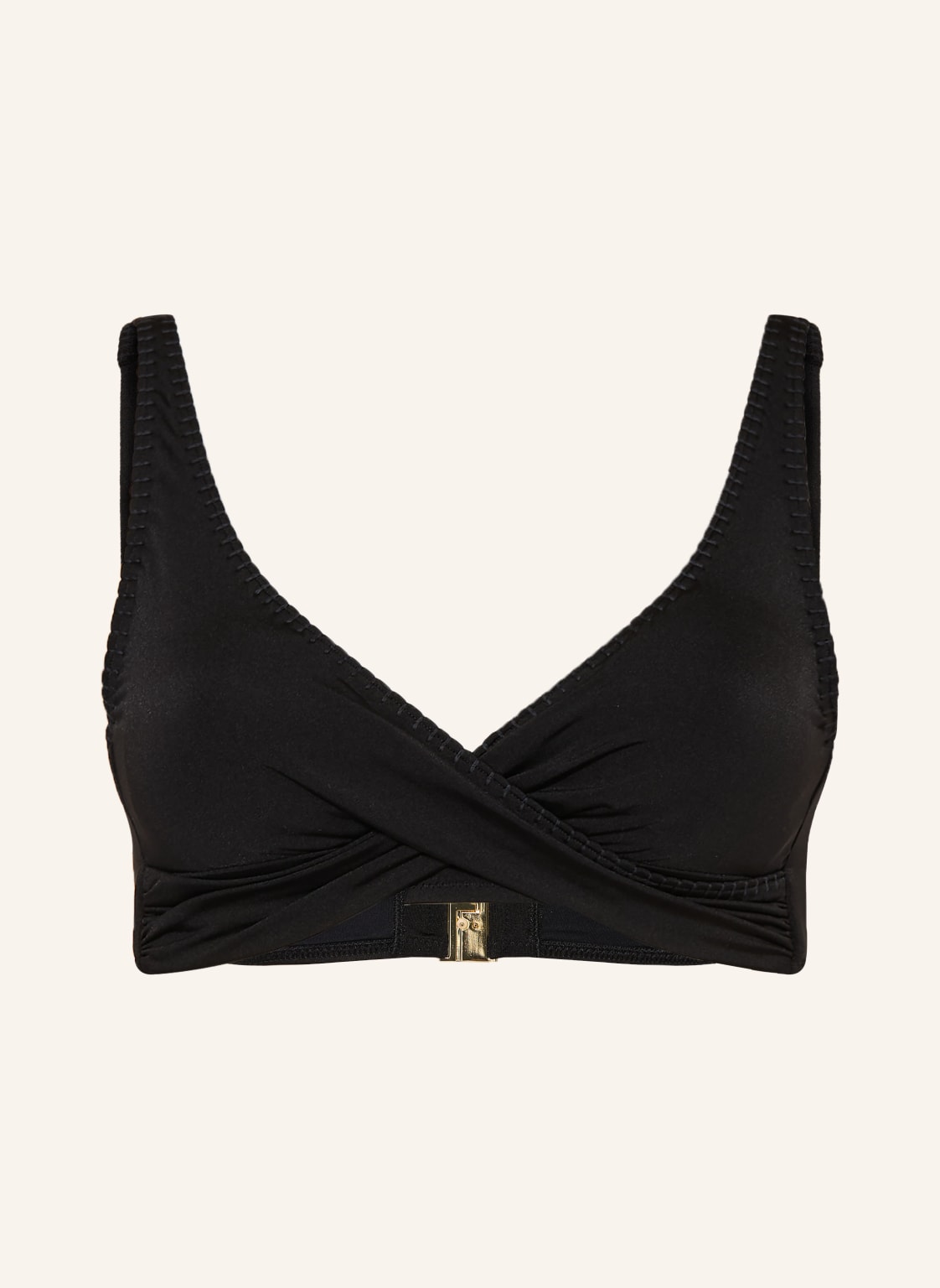 Watercult Góra Bikini Typu Bustier Crafted Essentials O Wyglądzie Kopertowym schwarz