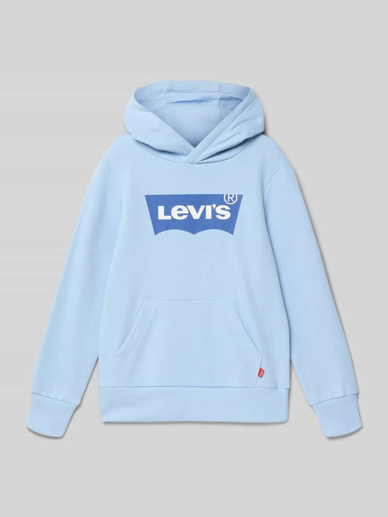 Bluza z kapturem o kroju regular fit z mieszanki bawełny