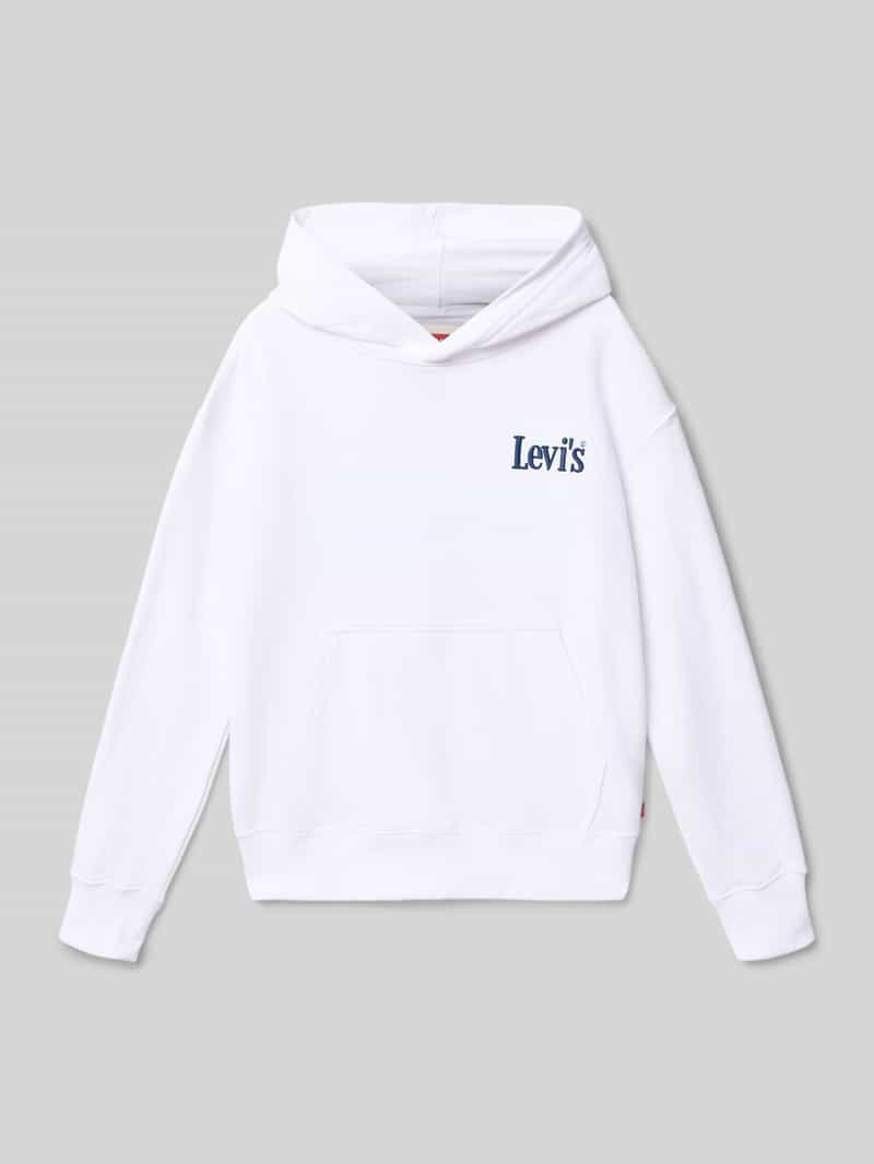 Bluza z kapturem o kroju regular fit z mieszanki bawełny