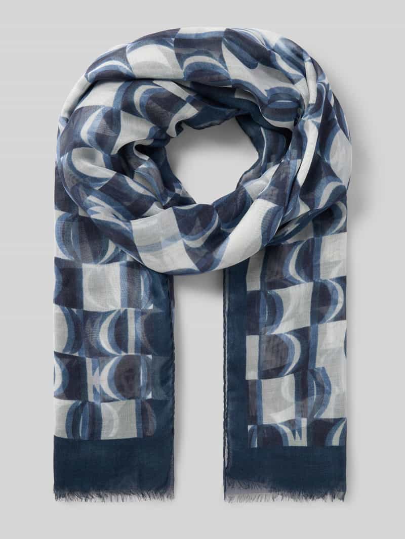 Szal z frędzlami na dole model 'Retro'