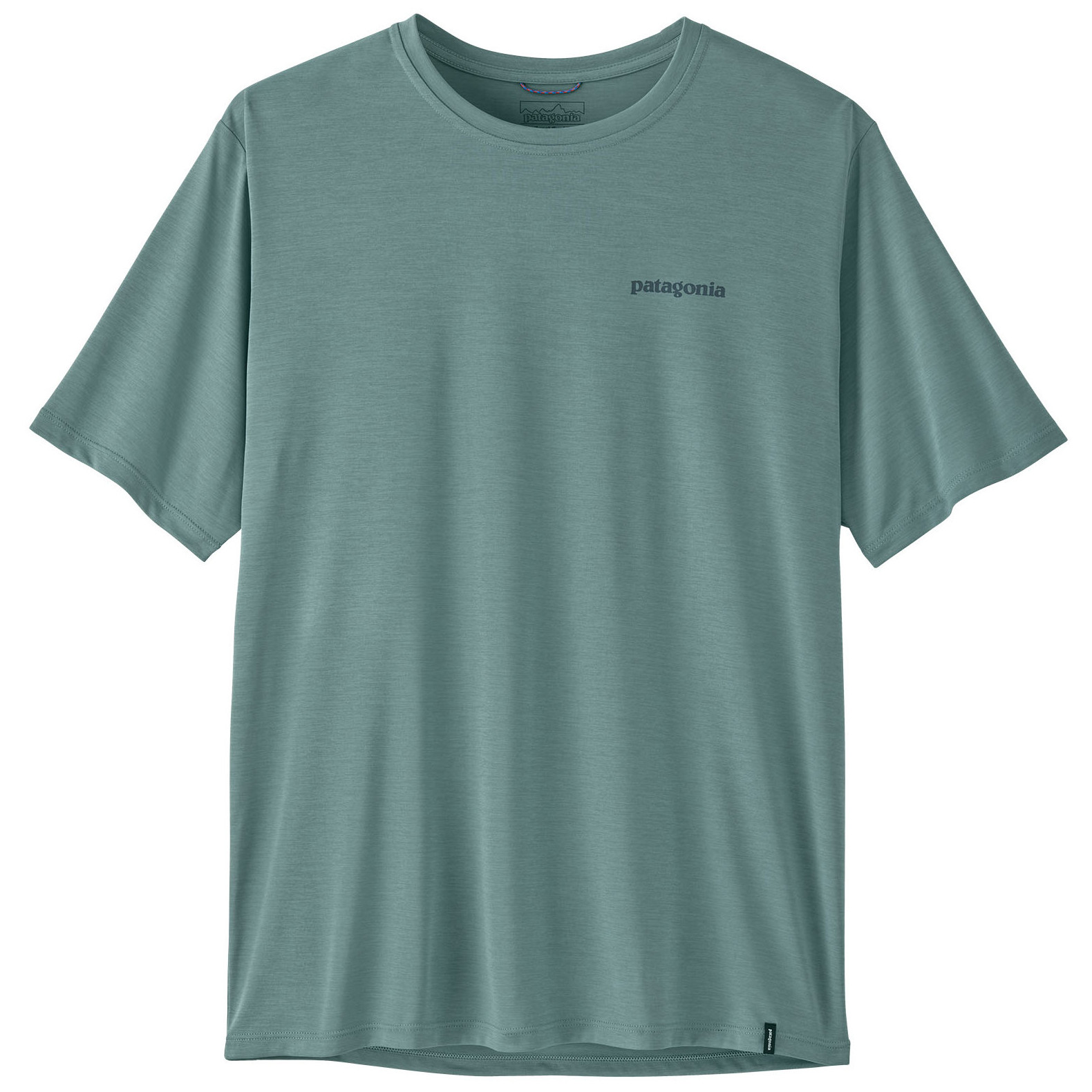 Koszulka męska Patagonia Men's Capilene Cool Daily Shirt - Boardshort Logo Rozmiar: XL / Kolor: niebieski/zielony