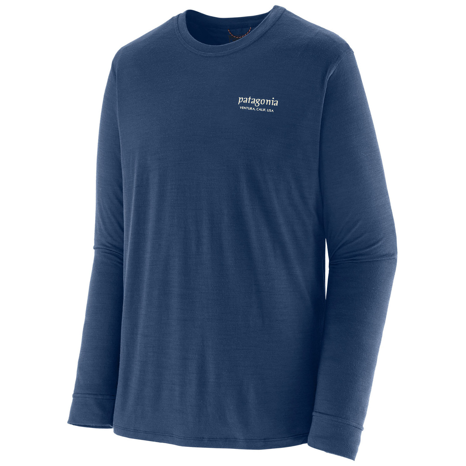 Koszulka męska Patagonia M's L/S Cap Cool Merino Blend Graphic Shirt Rozmiar: L / Kolor: niebieski