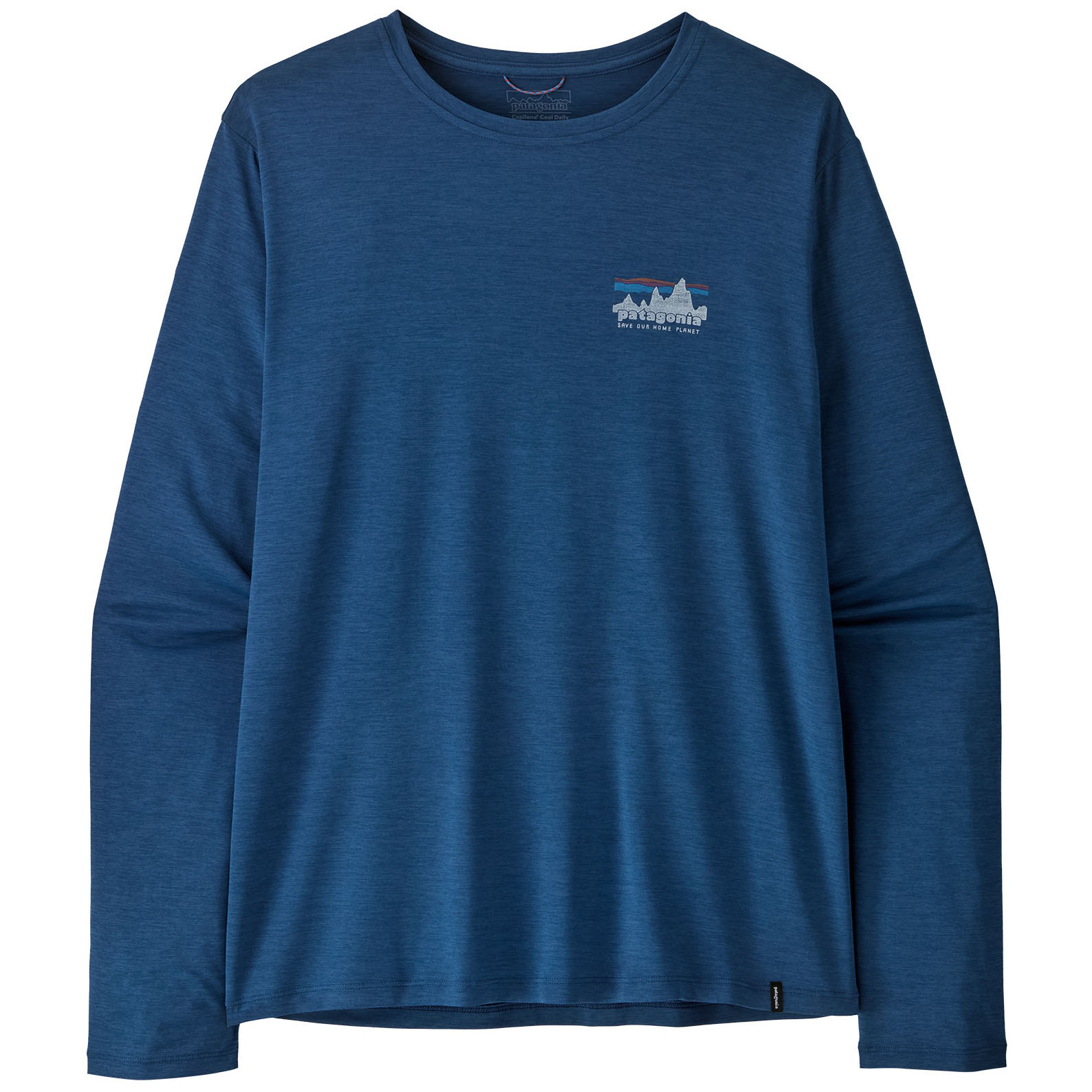 Koszulka męska Patagonia M's L/S Cap Cool Daily Shirt - '73 Skyline Rozmiar: XL / Kolor: niebieski